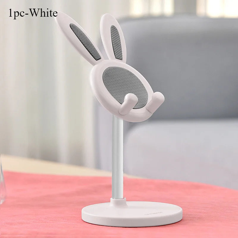 The cute Rabbit mobile phone stand desktop can lift and adjust the desktop phone accessories  phone stand  phone grip