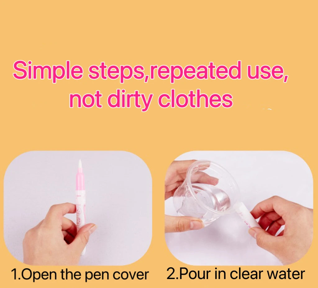 1 Book+1 Pen Reusable Coloring Book Water Painting Book Sensory Early Education Puzzle Drawing Toys