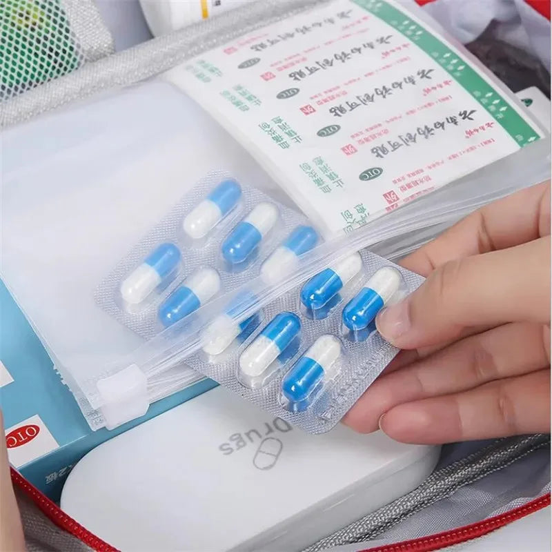 1-4PCS Home Medicine Bag Travel First Aid Kit Medical Emergency Kit Organizer Outdoor Medicine Pill Storage Carrying Case Bag