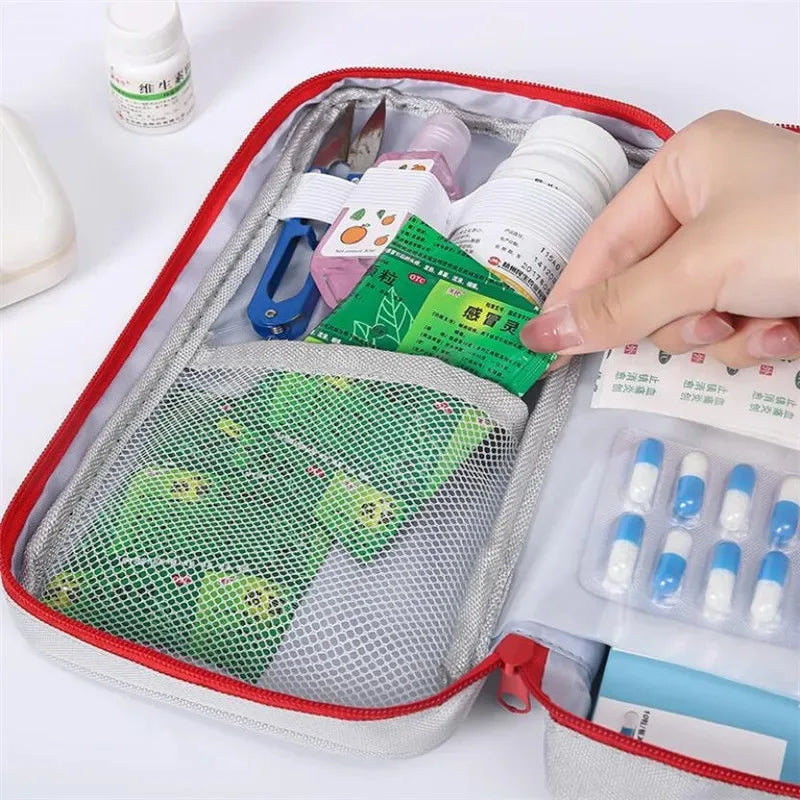 1-4PCS Home Medicine Bag Travel First Aid Kit Medical Emergency Kit Organizer Outdoor Medicine Pill Storage Carrying Case Bag