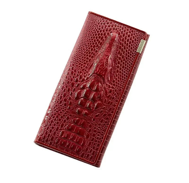 Fashion Pattern Wallet Ladies Wallet Long Zipper Pattern Leather Wallet Bag Large Capacity Clutch Luxury Design Women Luggage