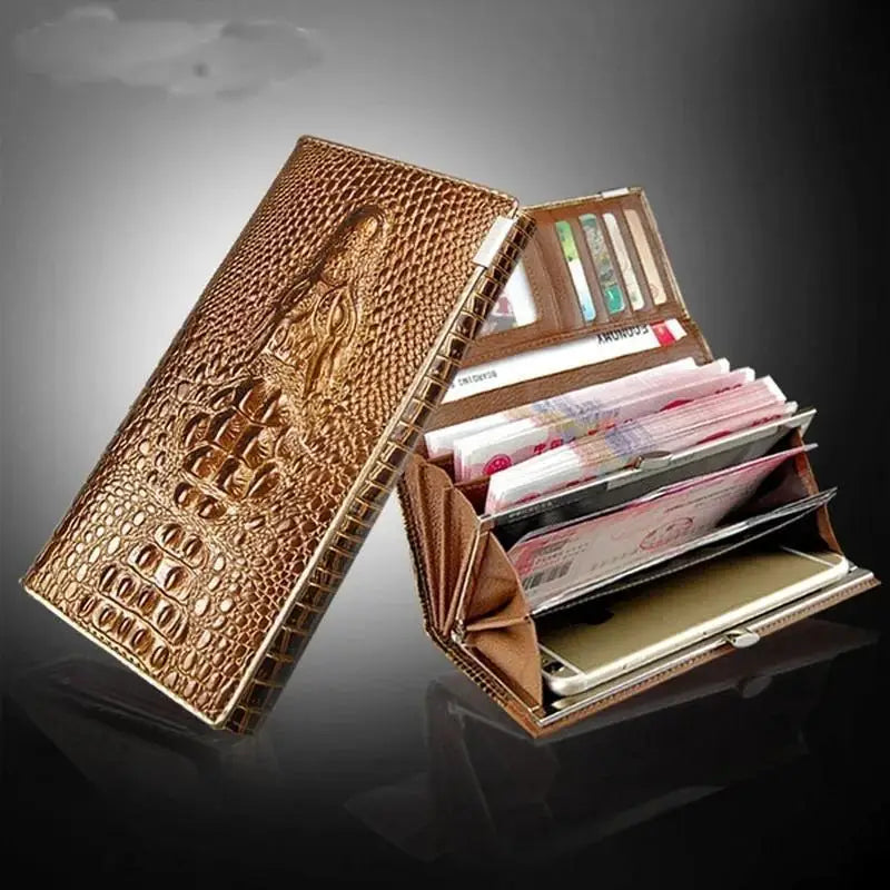 Fashion Pattern Wallet Ladies Wallet Long Zipper Pattern Leather Wallet Bag Large Capacity Clutch Luxury Design Women Luggage