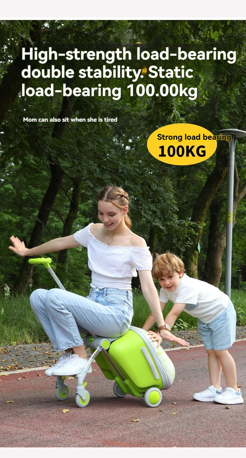 Children's, boys' and girls' luggage for walking kids, baby mounts, travel cases, boarding trolley cases, travel gadgets