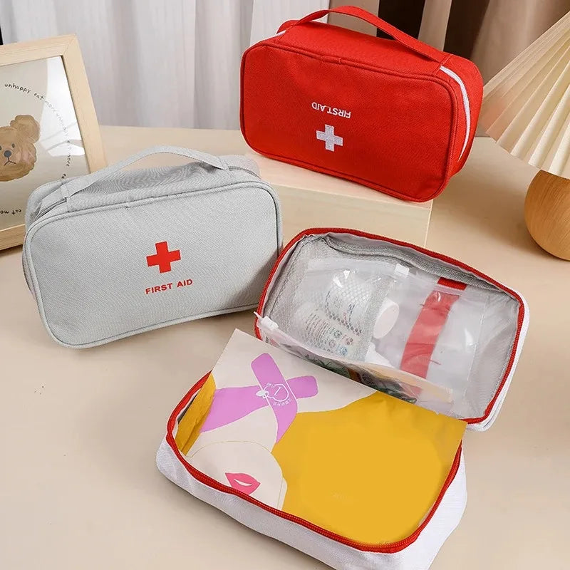 1-4PCS Home Medicine Bag Travel First Aid Kit Medical Emergency Kit Organizer Outdoor Medicine Pill Storage Carrying Case Bag