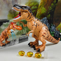 Electric Toy Large Size Walking Spray Lay Eggs Dinosaur Robot  for Kids With Light Sound Mechanical Dinosaurs Model Toys