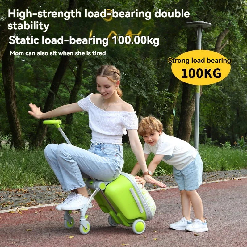 Children's, boys' and girls' luggage for walking kids, baby mounts, travel cases, boarding trolley cases, travel gadgets