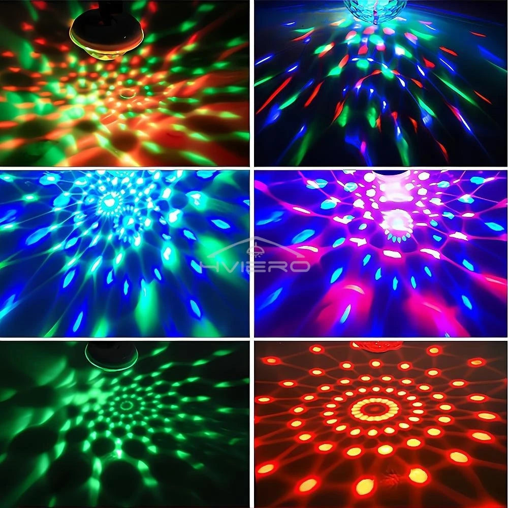 Mini USB Car Interior Decorative Ambient Lights RGB Magic DJ Stage Effect Disco Crystal Sound Party Power Bank Home Night Rooms